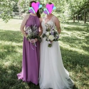 Lavender bridesmaid dress